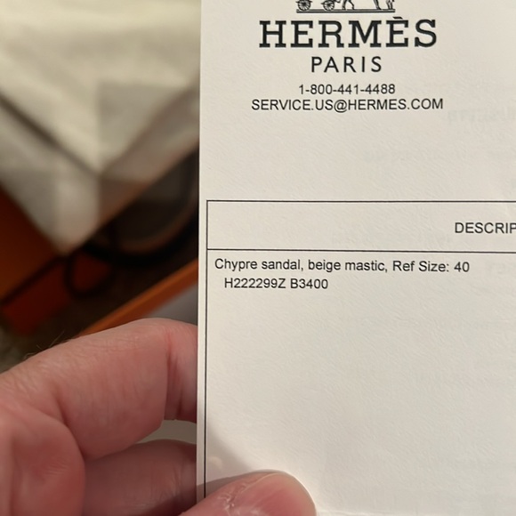 Hermes Chypre *hard to get Beige Mastic* 40 - Picture 6 of 6